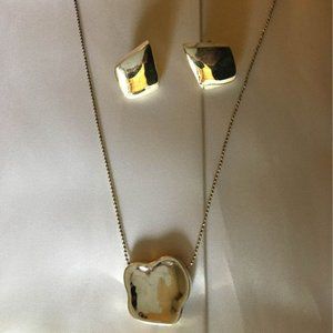 Beautiful Silver necklace & earring set from Mexic